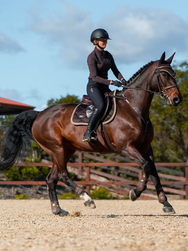 Jump Saddle Pad Golden Brown