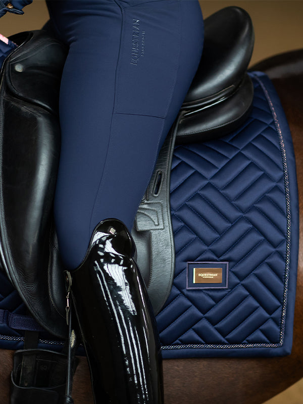 Dressage Saddle Pad Modern Lagoon Blush