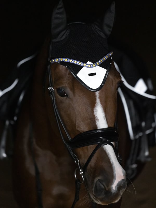 Reflective Fly Hood Luminous Black