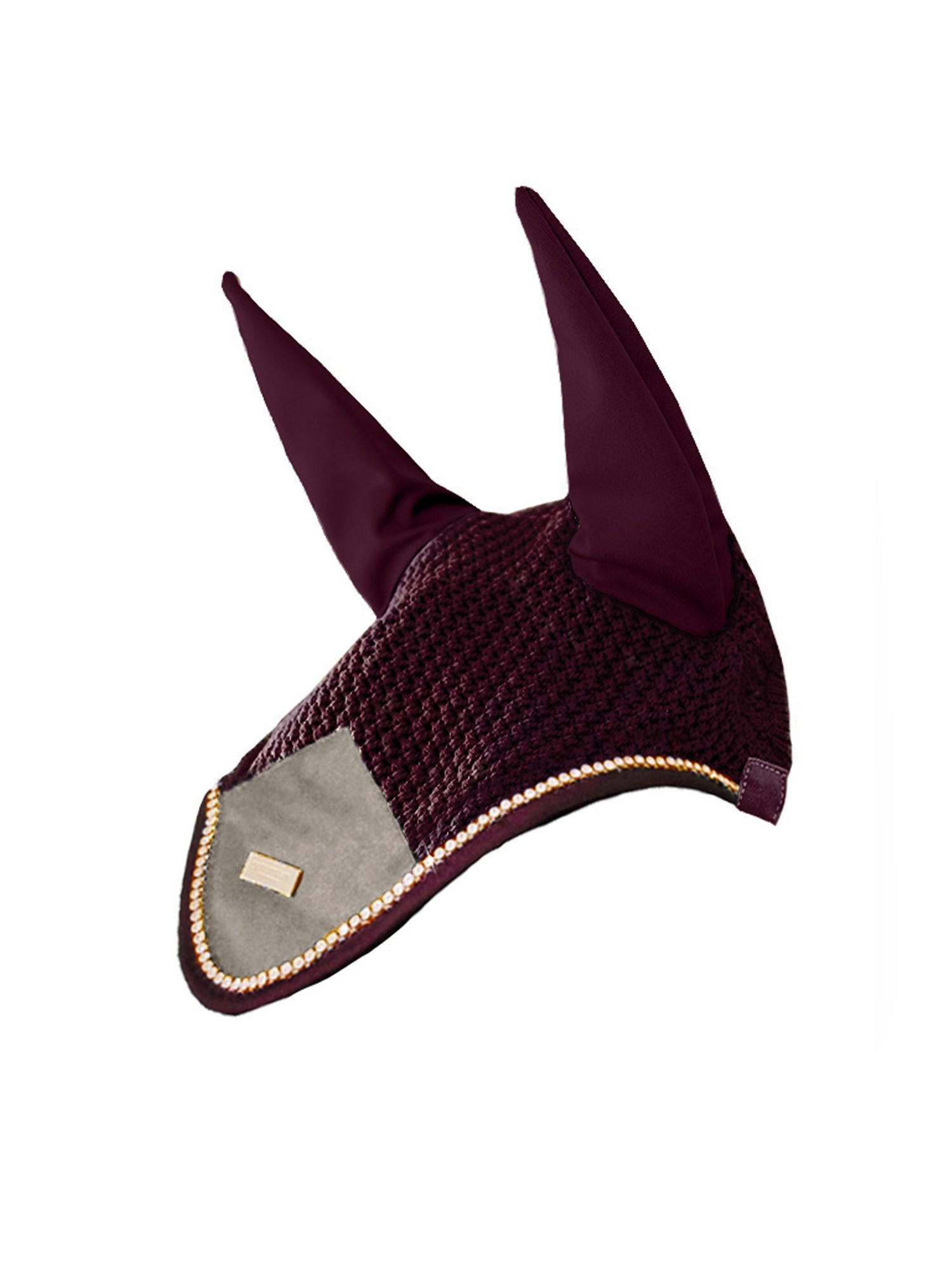 Ear Bonnet Crystal Merlot Gold