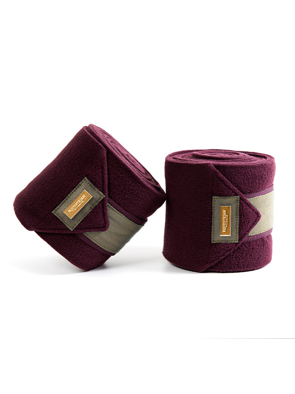 Fleece Bandages Crystal Merlot Gold