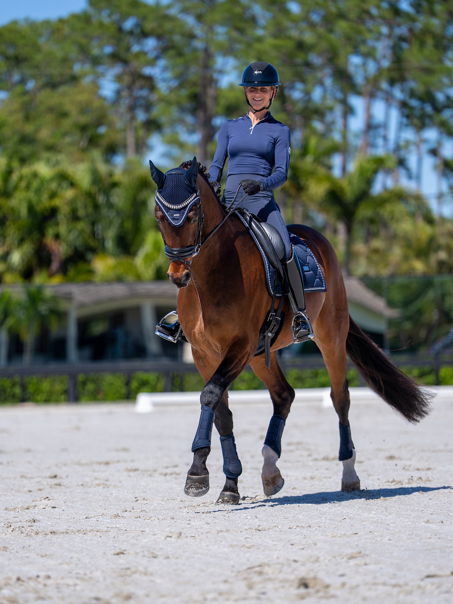 Mesh Benskydd Midnight Blue