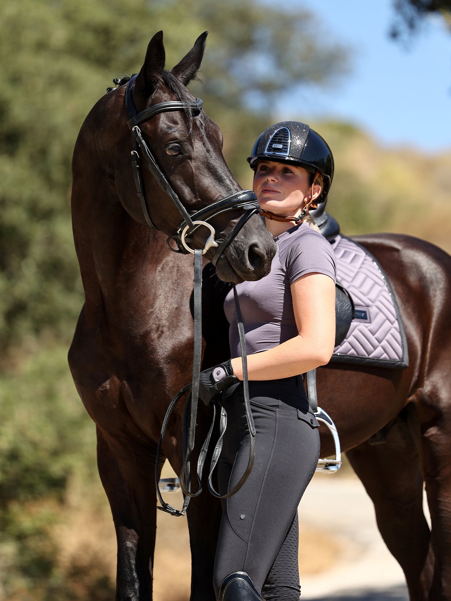 Tapis de dressage Modern Dark Violet
