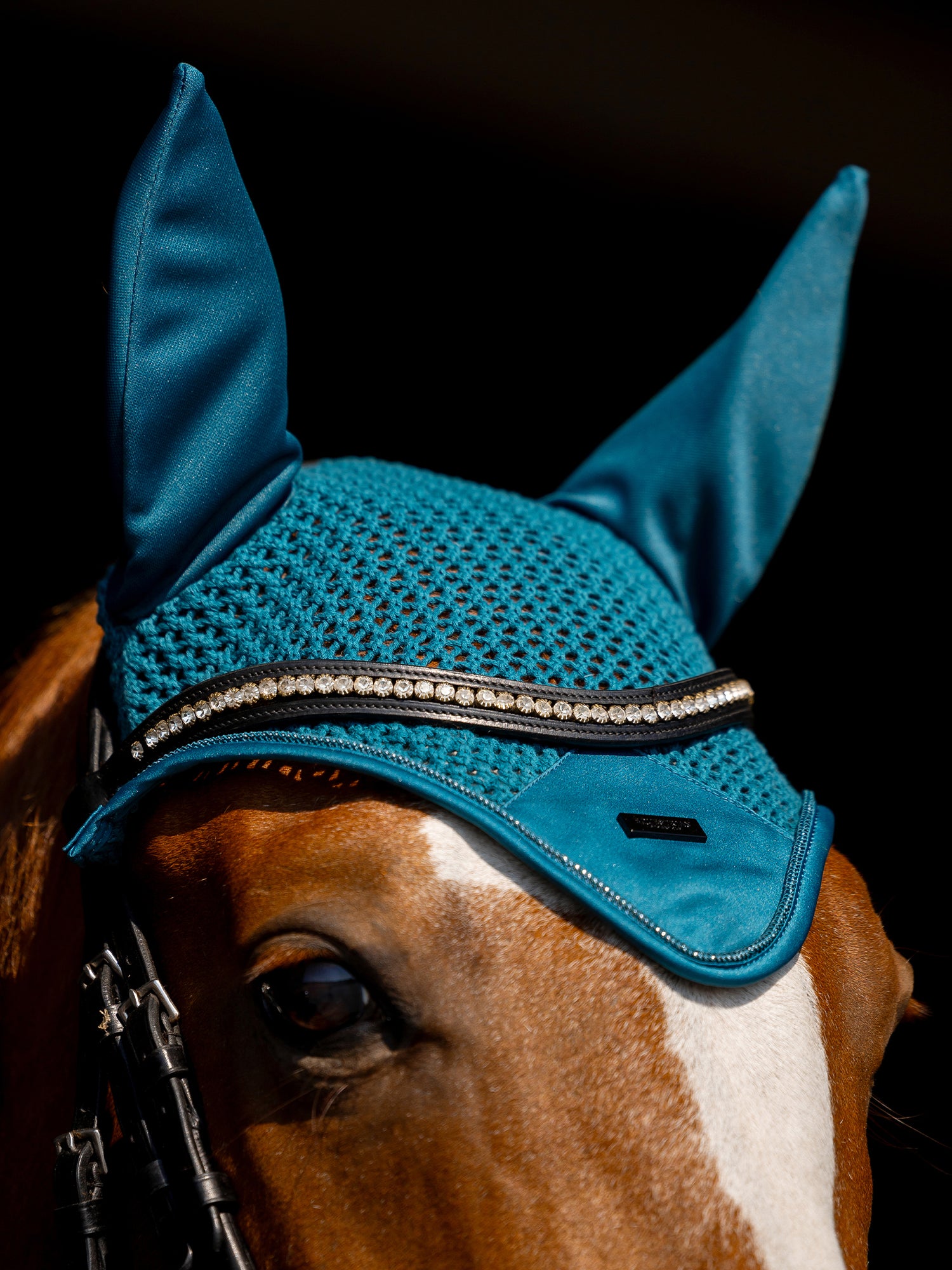 Ear Bonnet Modern Teal Blue