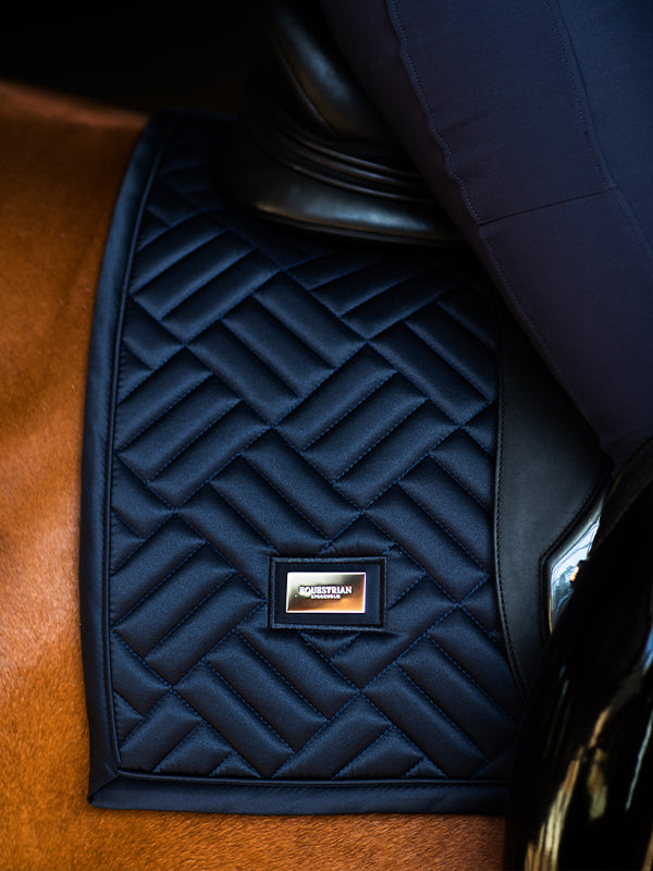 Dressage Saddle Pad Modern Tech Navy