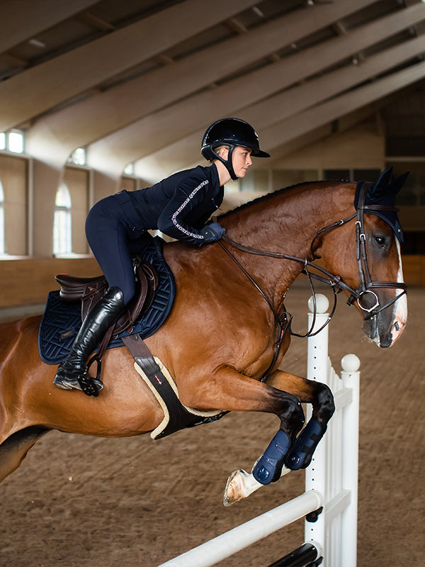 Jump Saddle Pad Modern Tech Navy