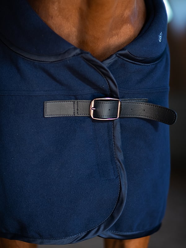 Wollen Deken Modern Tech Navy