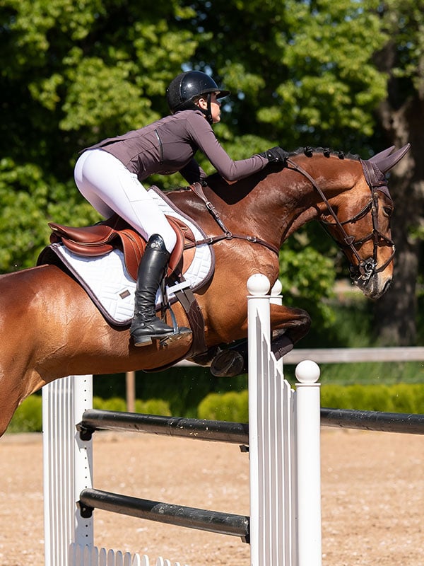 Jump Saddle Pad Modern White Moonless Night