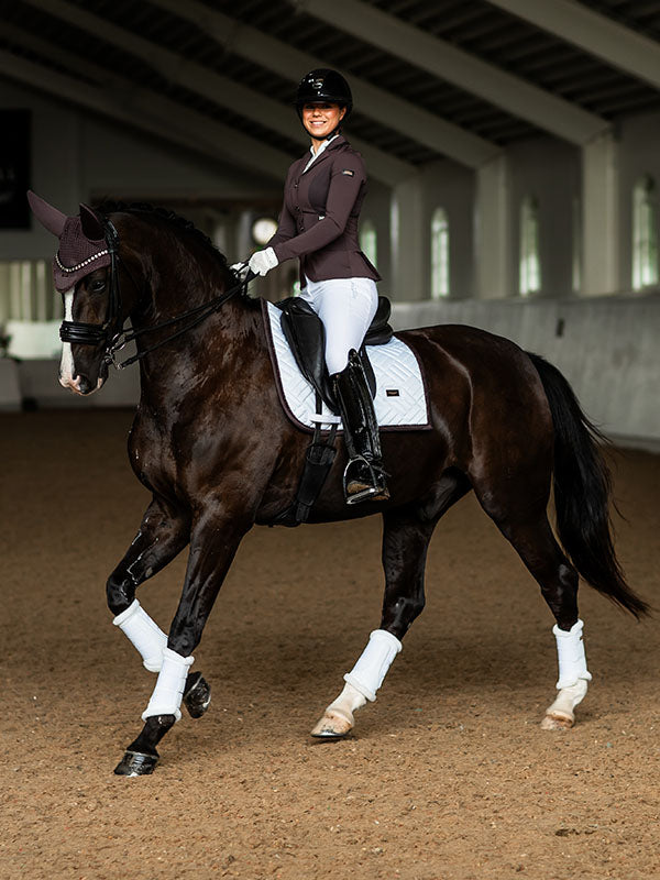 Dressage Saddle Pad Modern White Moonless Night