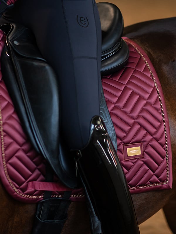 Dressage Saddle Pad New Maroon