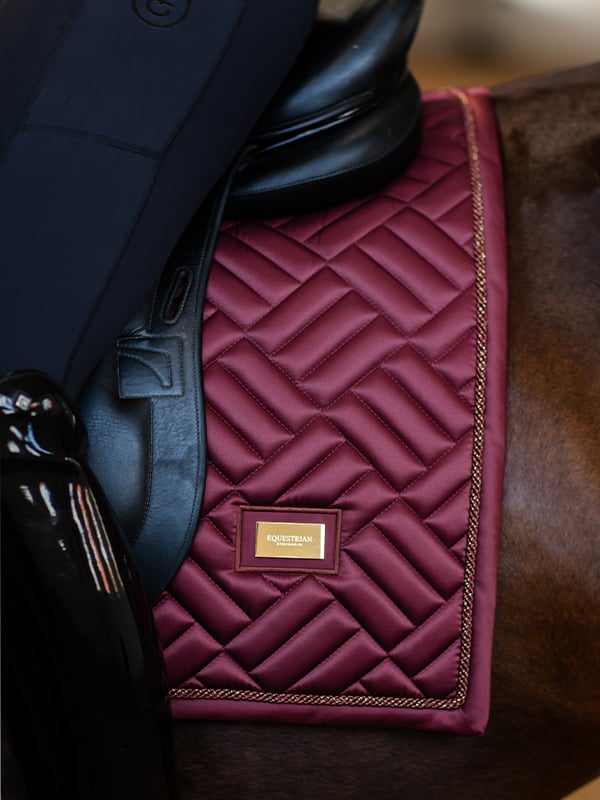 Dressage Saddle Pad New Maroon