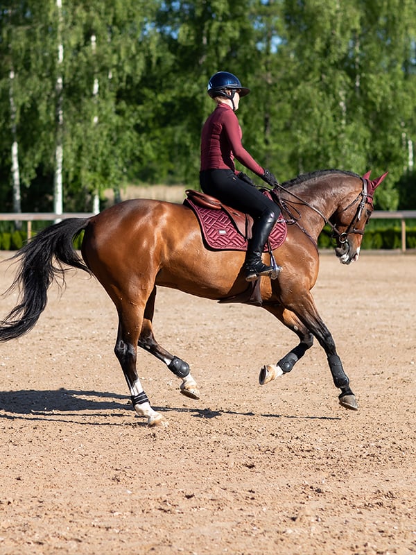 Jump Saddle Pad New Maroon