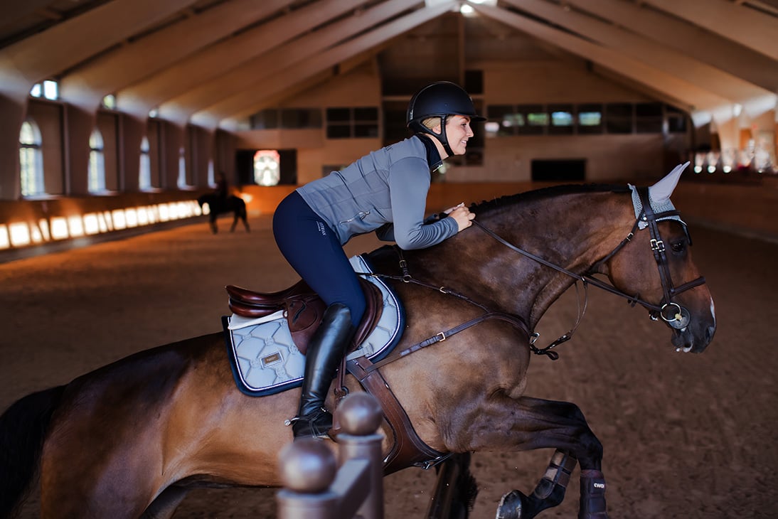 Jump Saddle Pad Crystal Grey