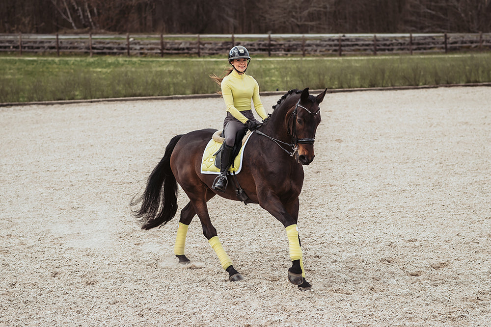 Dressyrschabrak Soft Lemon