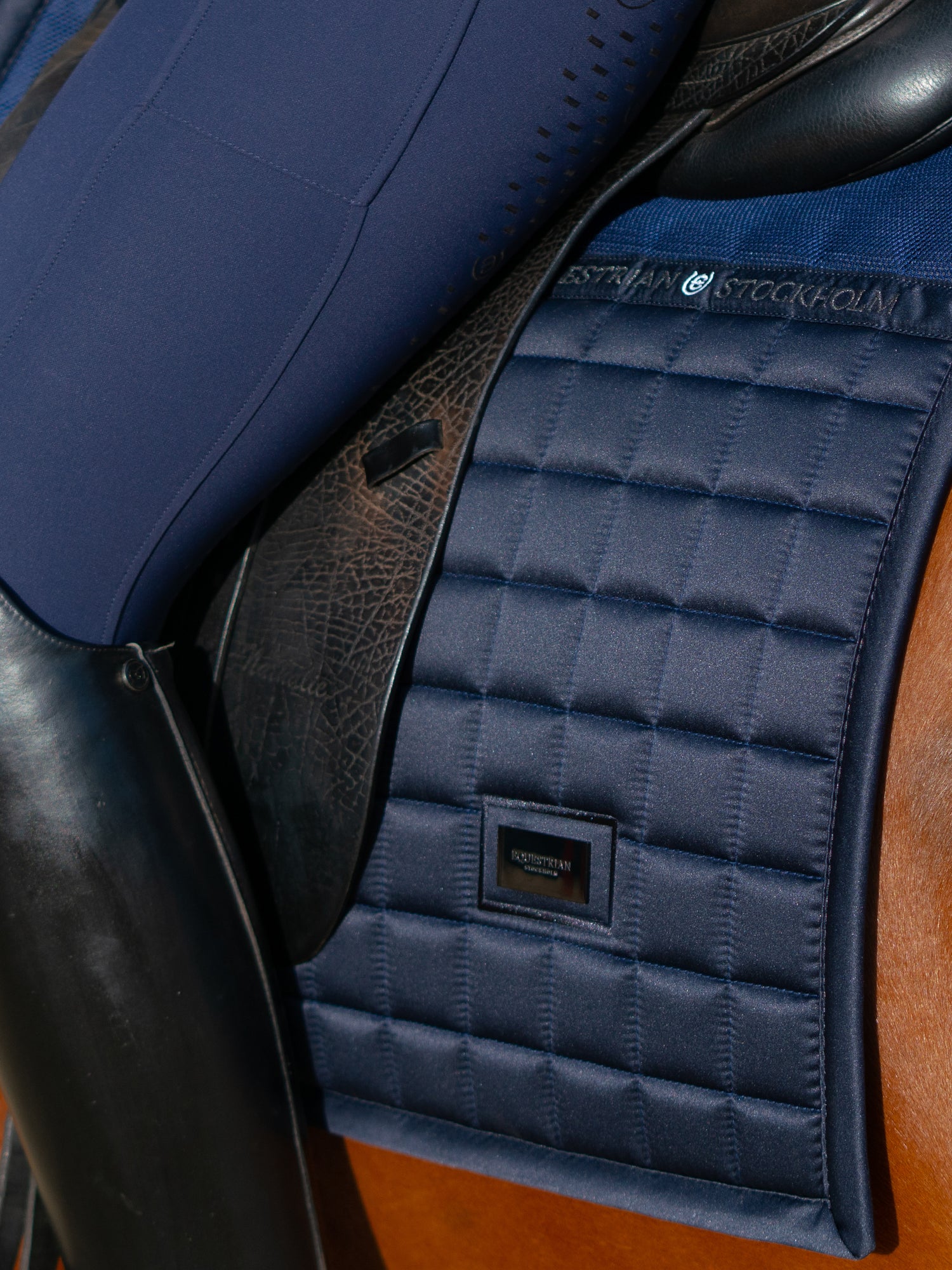 Dressage Saddle Pad Performance Navy