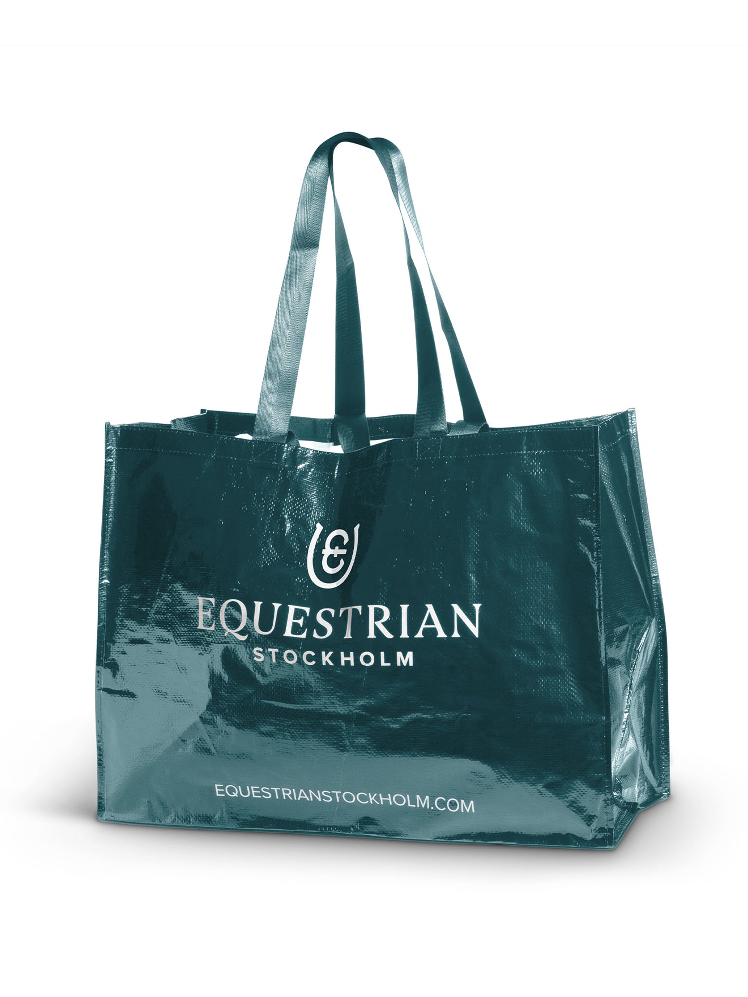 Woven Stable Bag Teal Blue