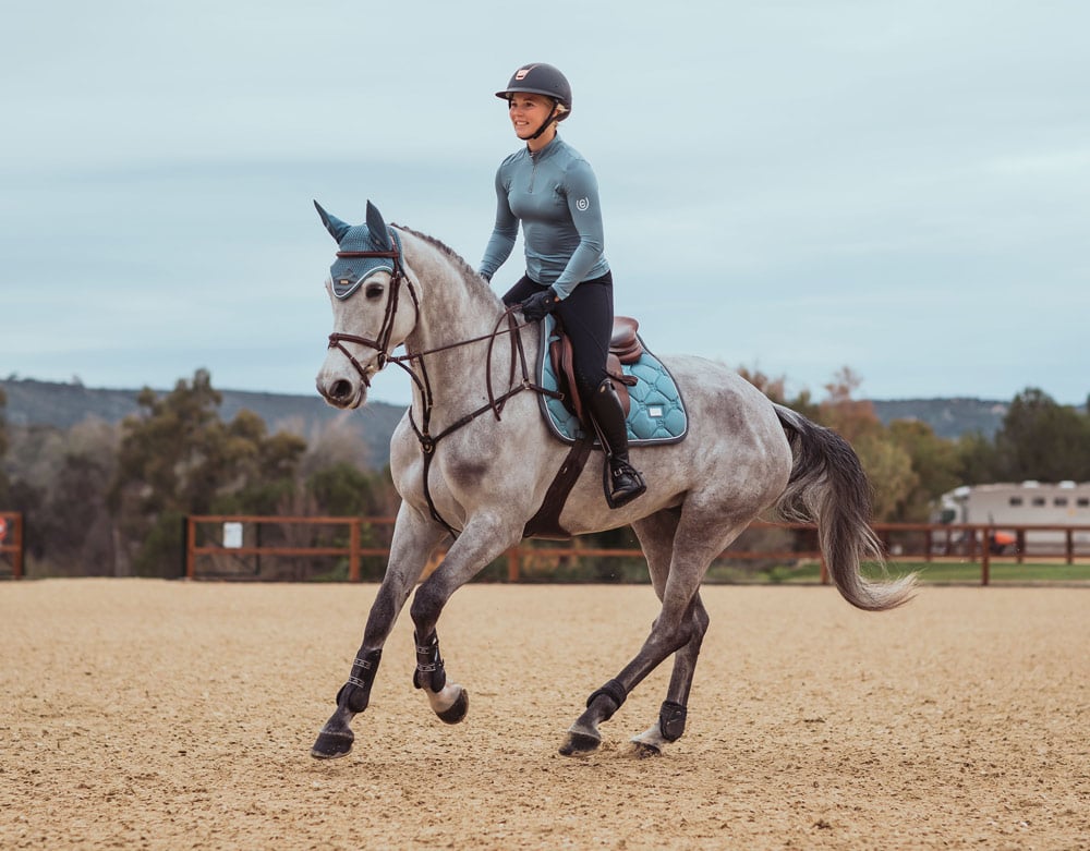 Jump Saddle Pad Steel Blue