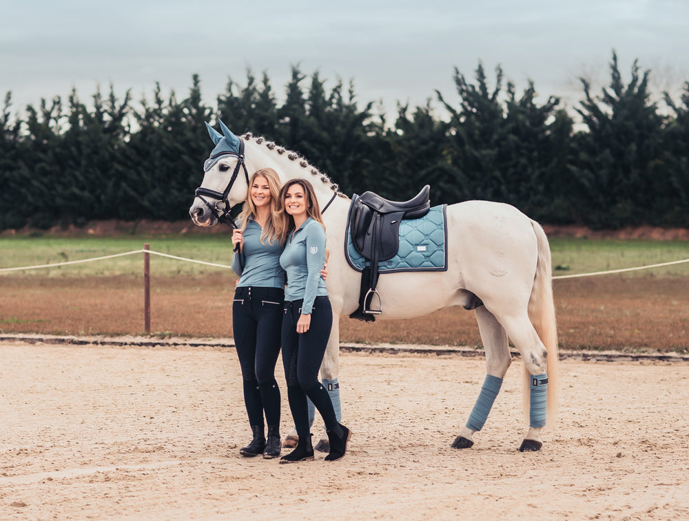 Dressage Saddle Pad Steel Blue