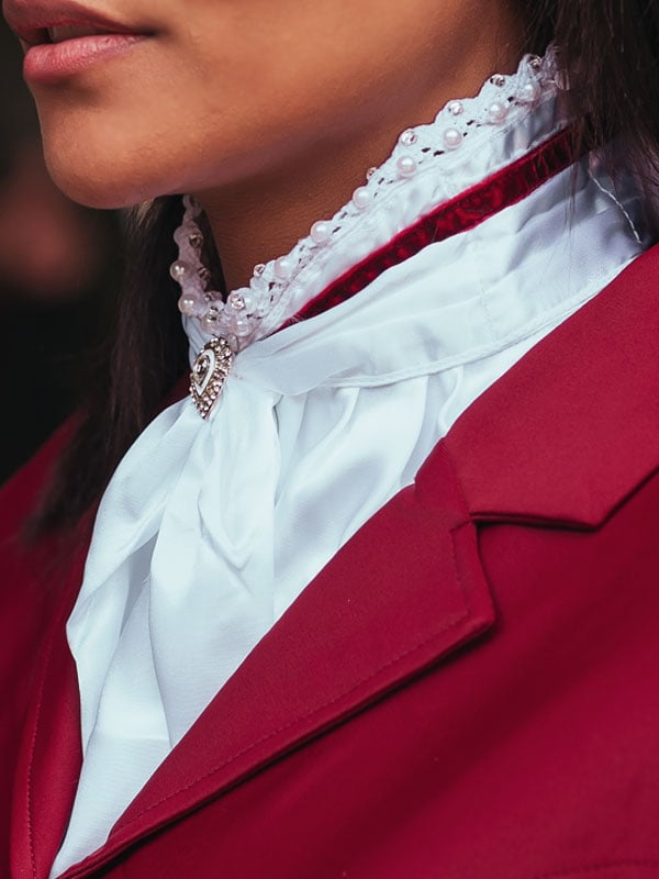 Plastron Queen Bordeaux