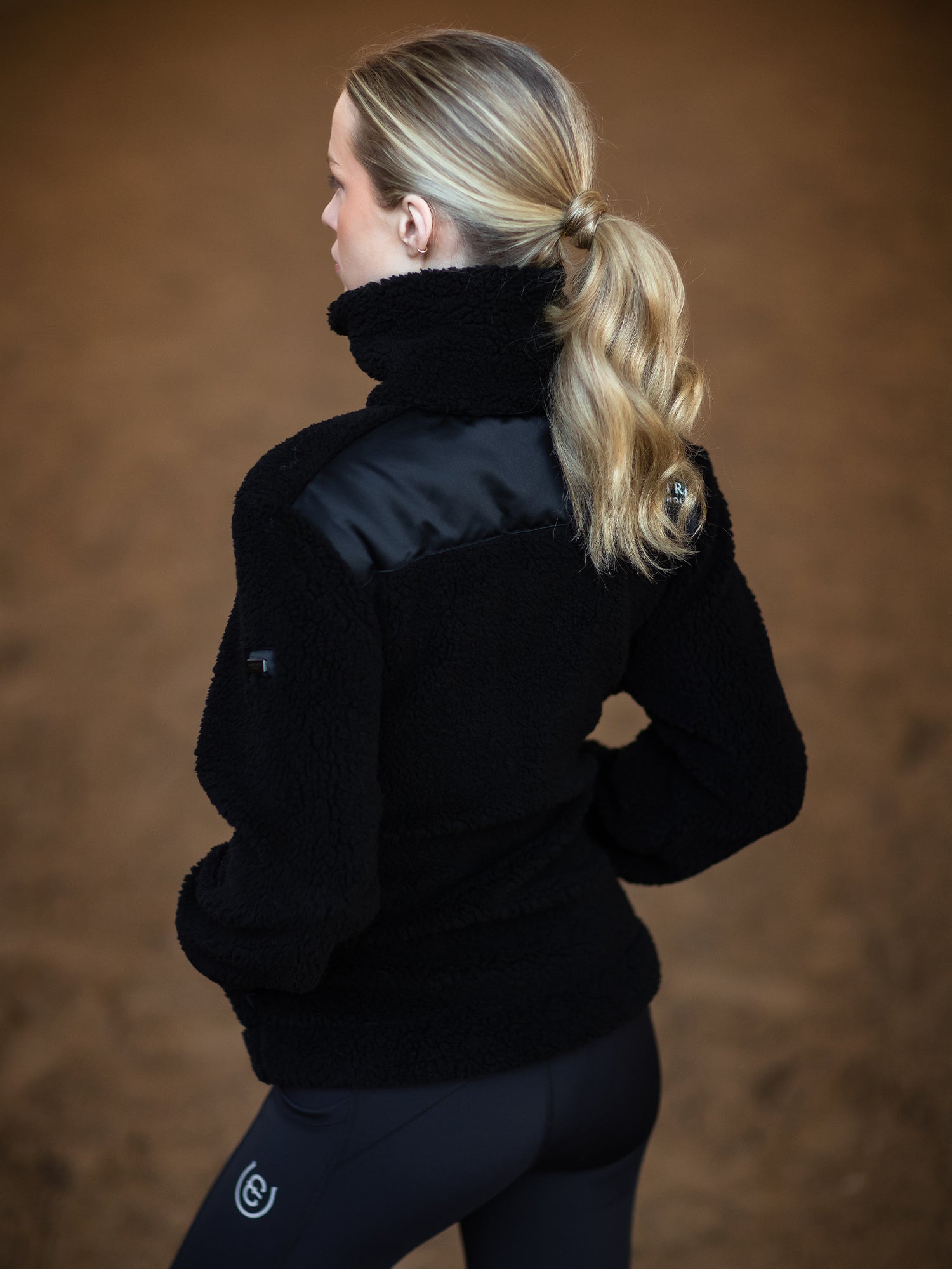 Veste Teddy polaire Black