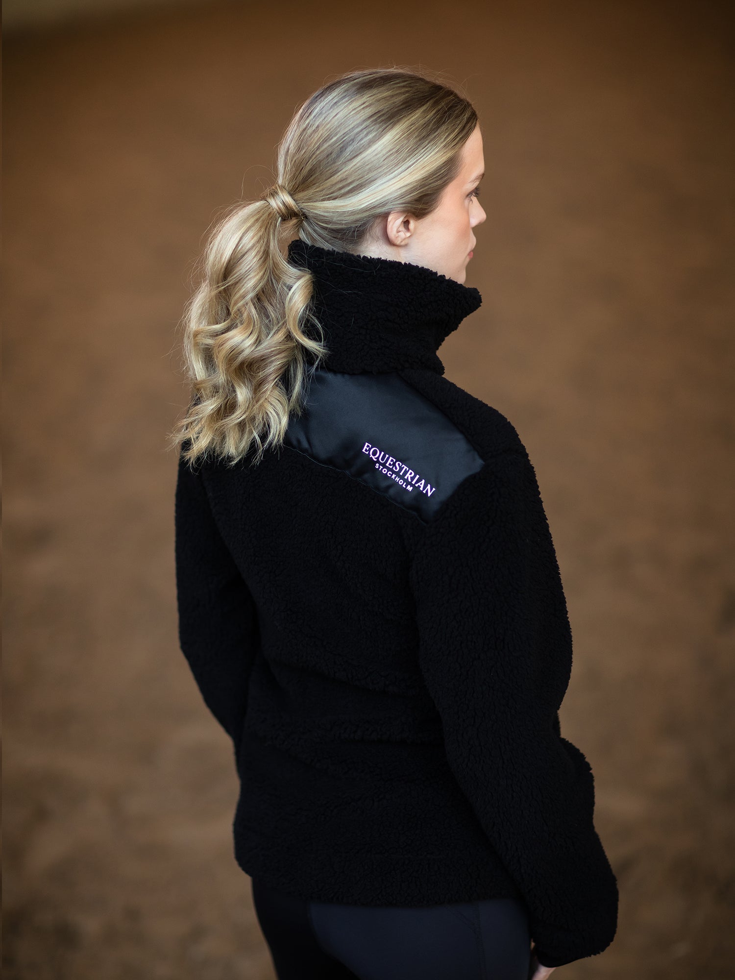 Veste Teddy polaire Black