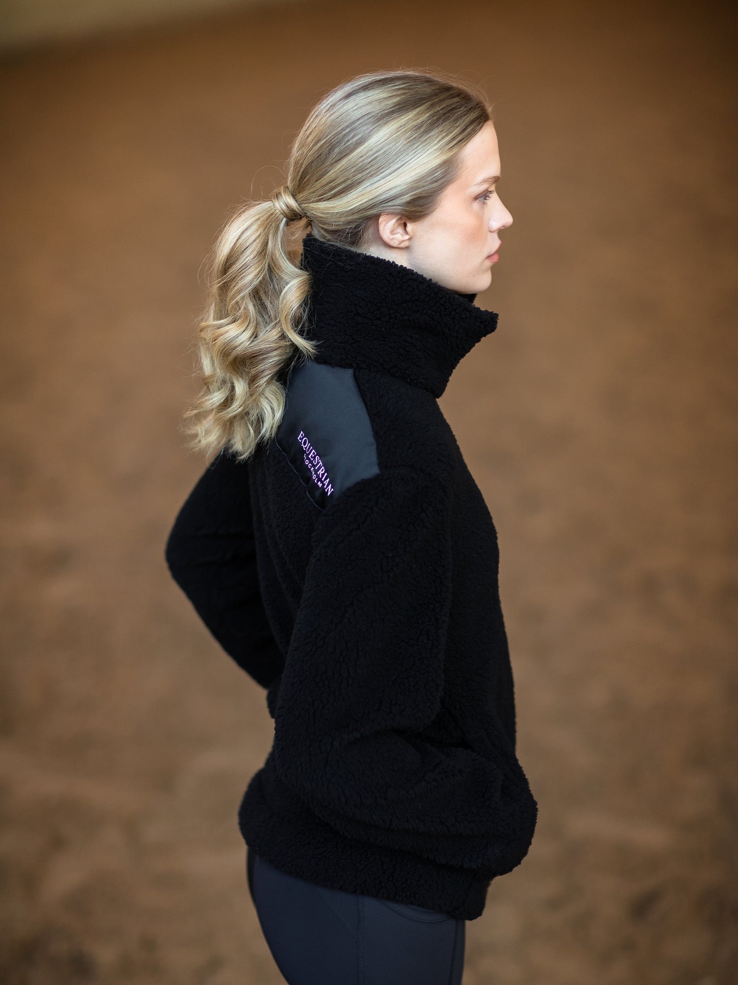 Veste Teddy polaire Black