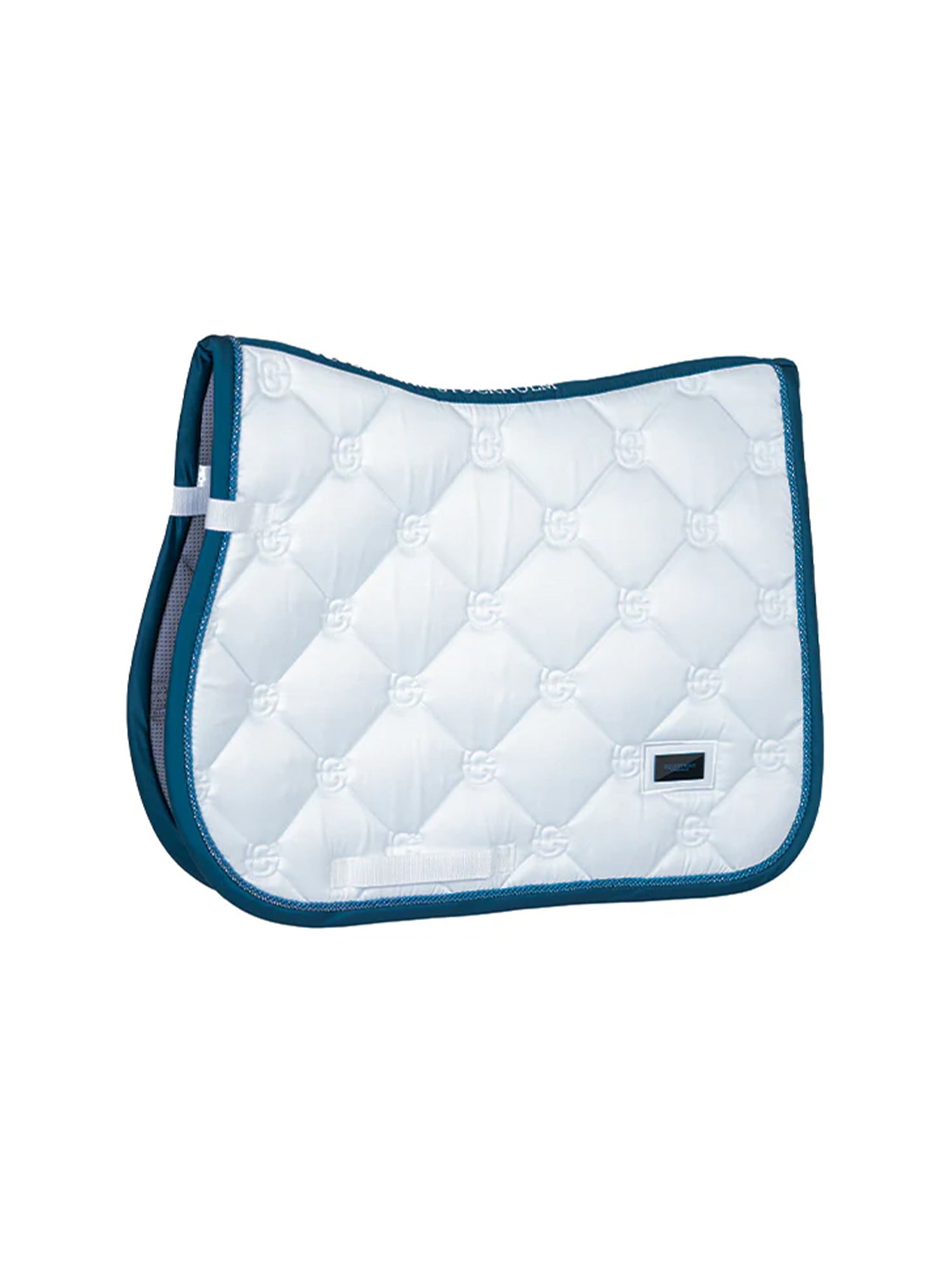 Jump Saddle Pad White Blue Meadow