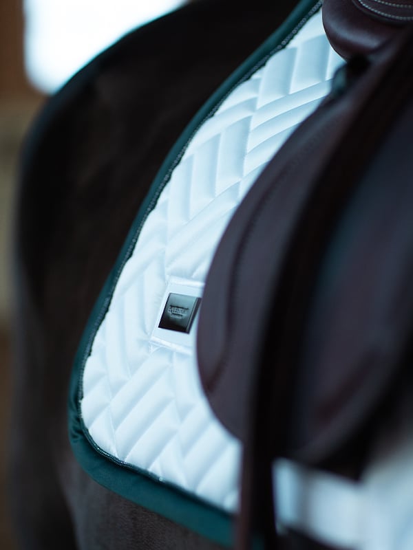 Jump Saddle Pad Modern White Dramatic Monday