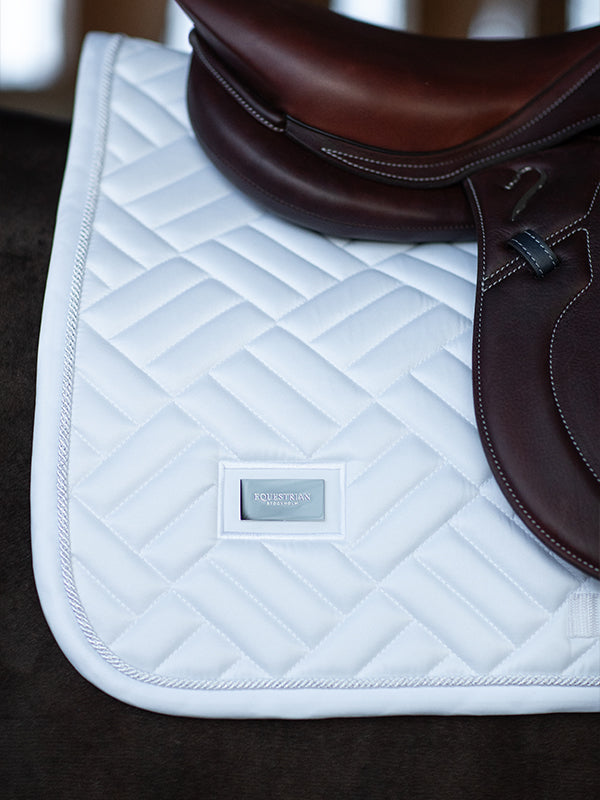 Jump Saddle Pad Modern White Perfection
