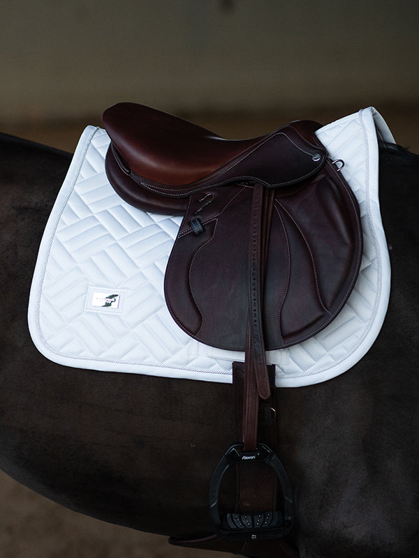 Jump Saddle Pad Modern White Perfection