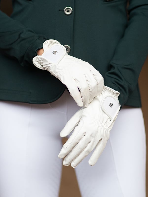 Gants d’équitation Motion White