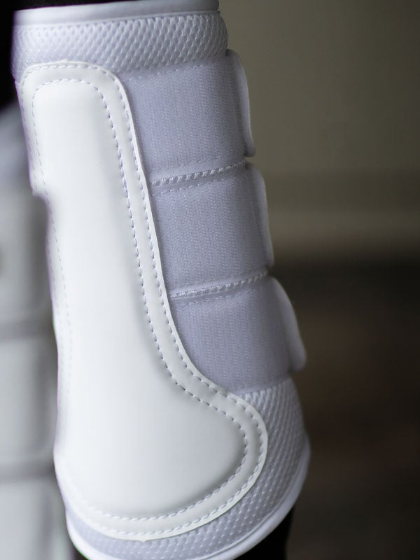 Mesh Brushing Boots White Rose Gold