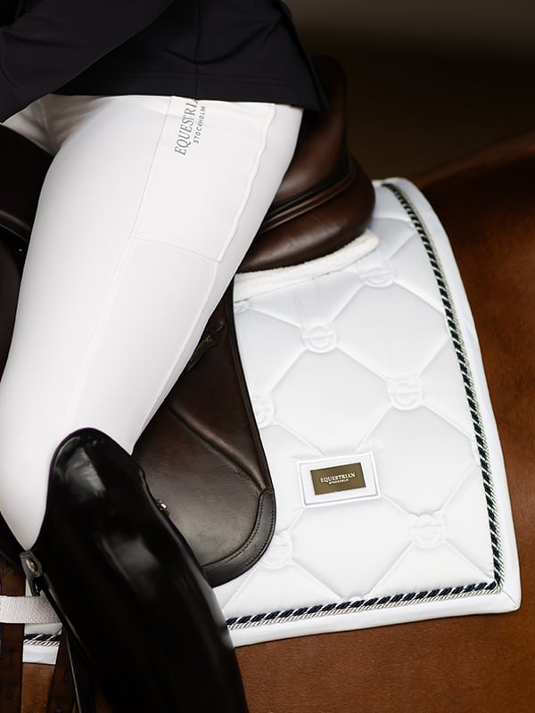 Dressage Saddle Pad White Perfection