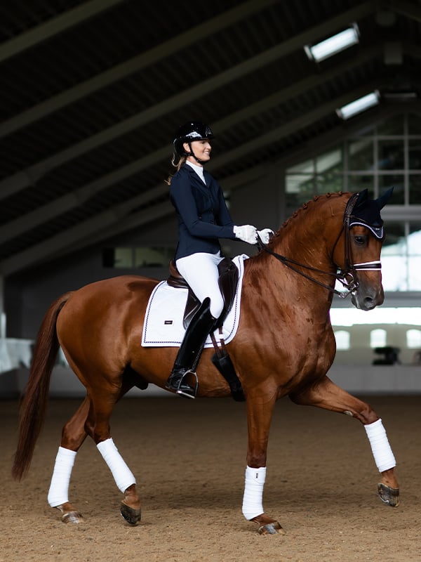 Dressage Saddle Pad White Perfection