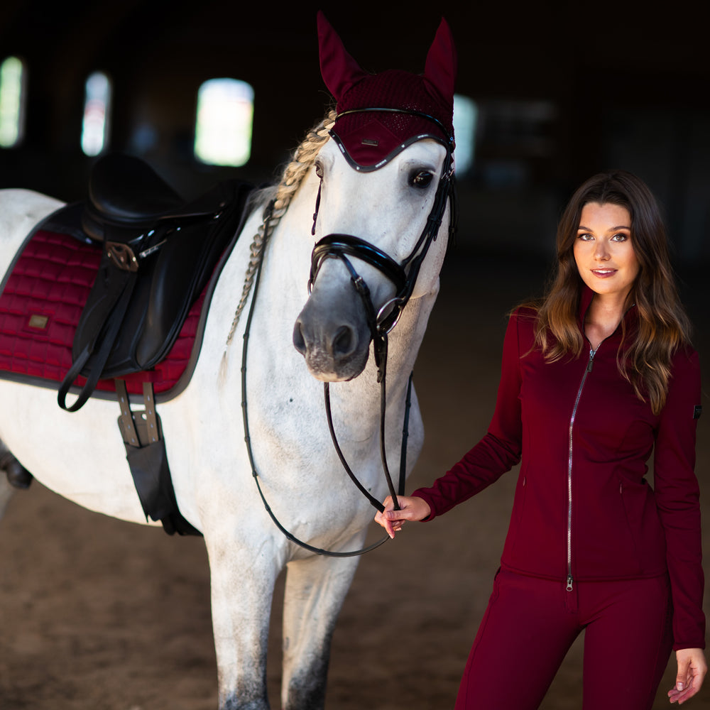 Equestrian Stockholm Bordeaux Horse Bell Boots