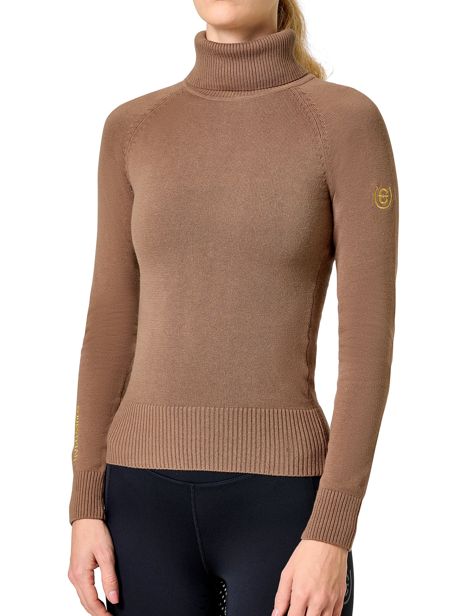 Rollkragenpullover Champagne