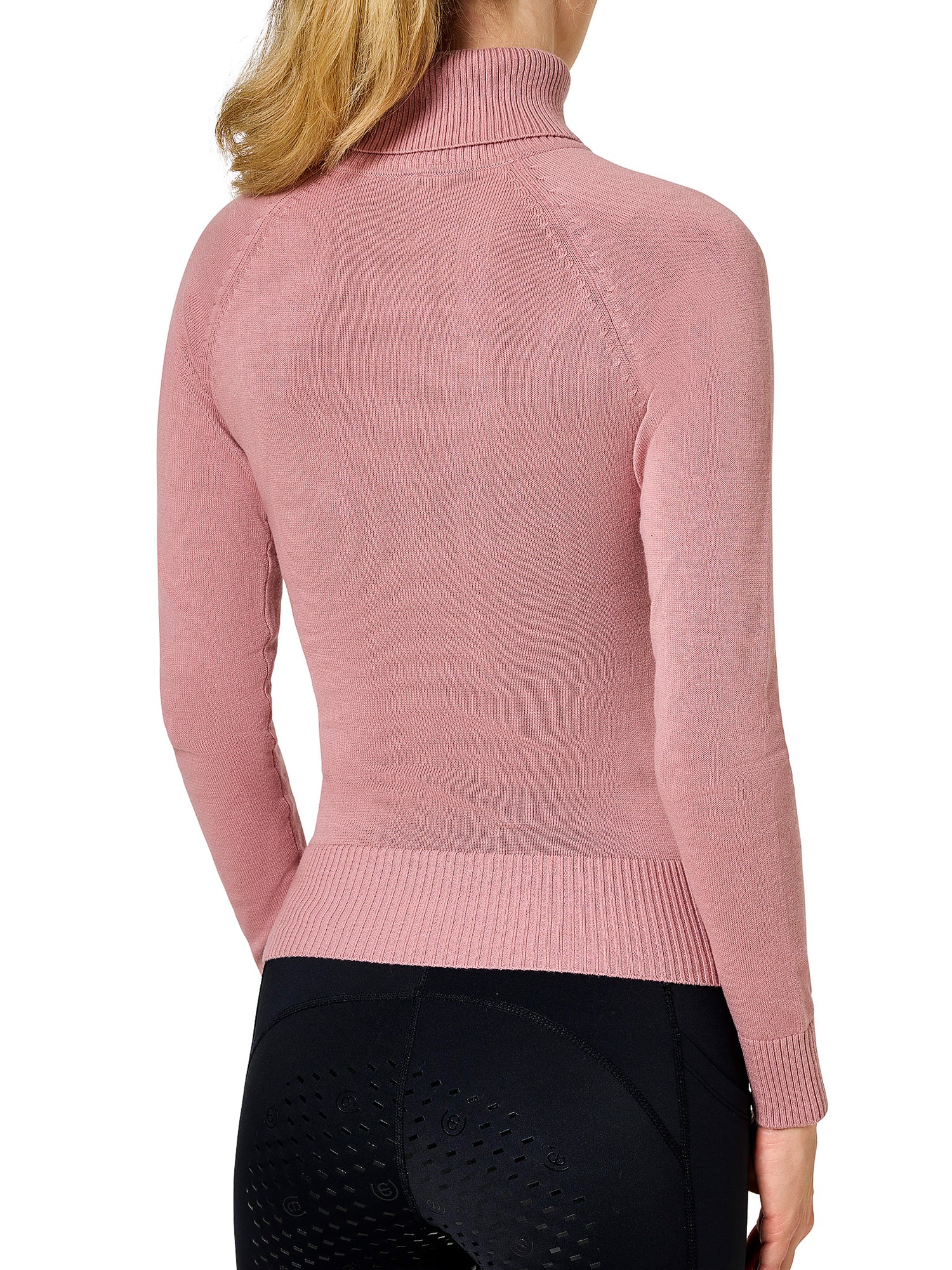Knitted Polo Top Pink