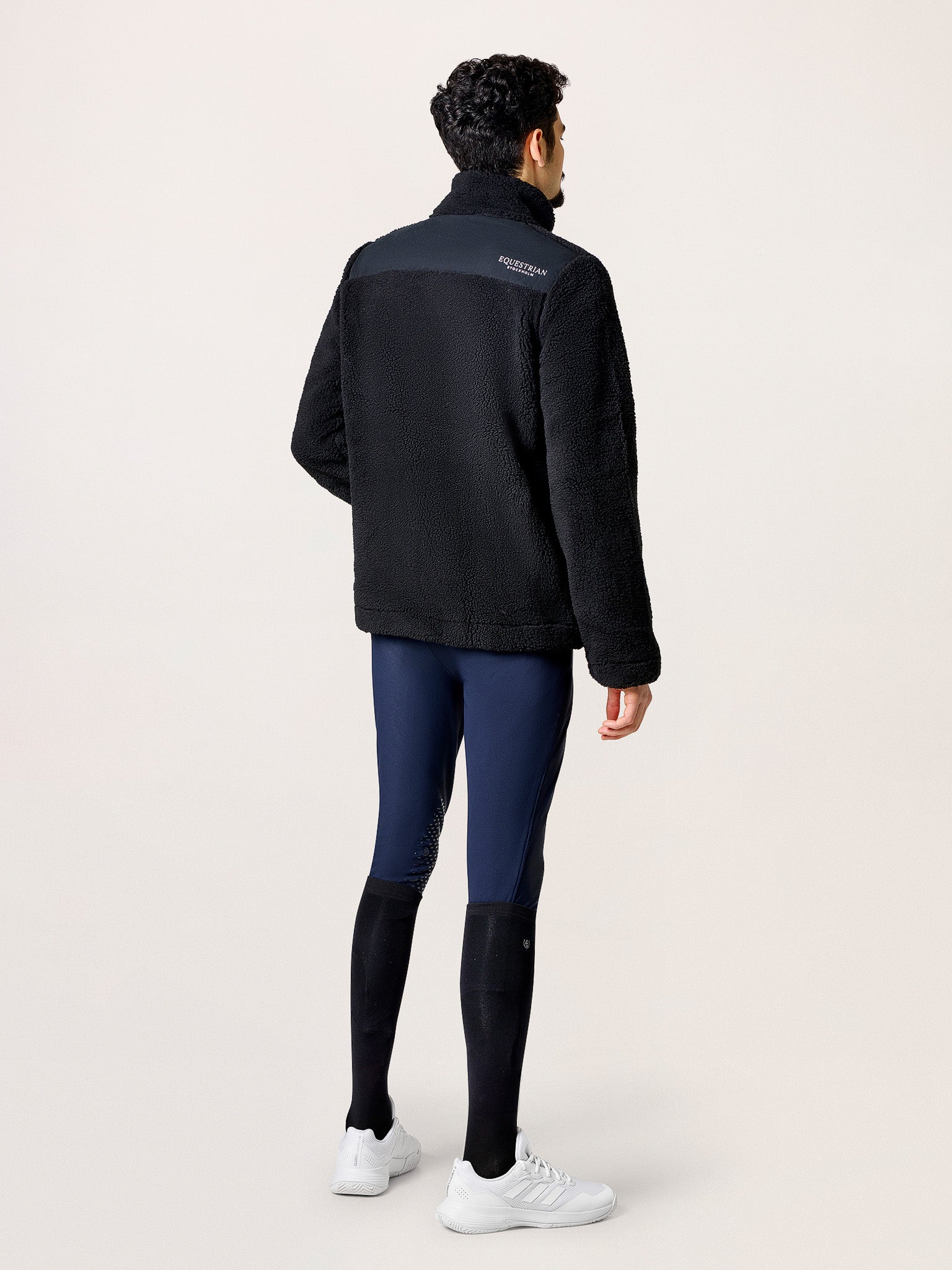 Teddy Fleece Jacket Men Black | Equestrian Stockholm