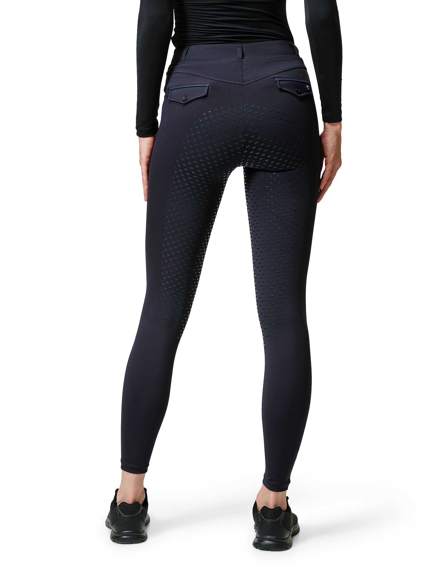 プリズム インナー ファーストレイヤー ポーラテック レディースランドエスケープ Riding Tights Premium Navy | Equestrian Stockholm