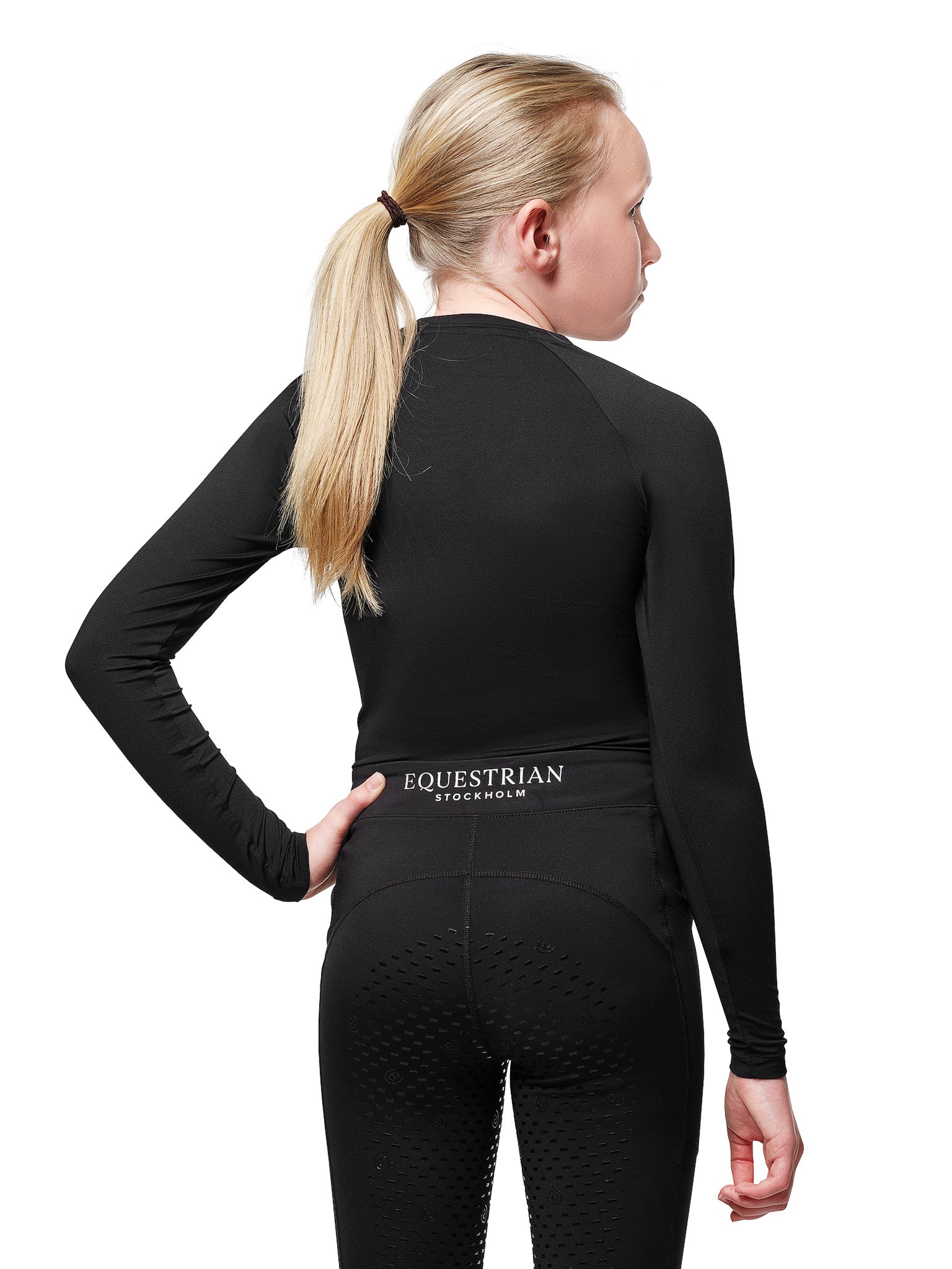 Dynamic Base Layer Top Young Rider Black | Equestrian Stockholm