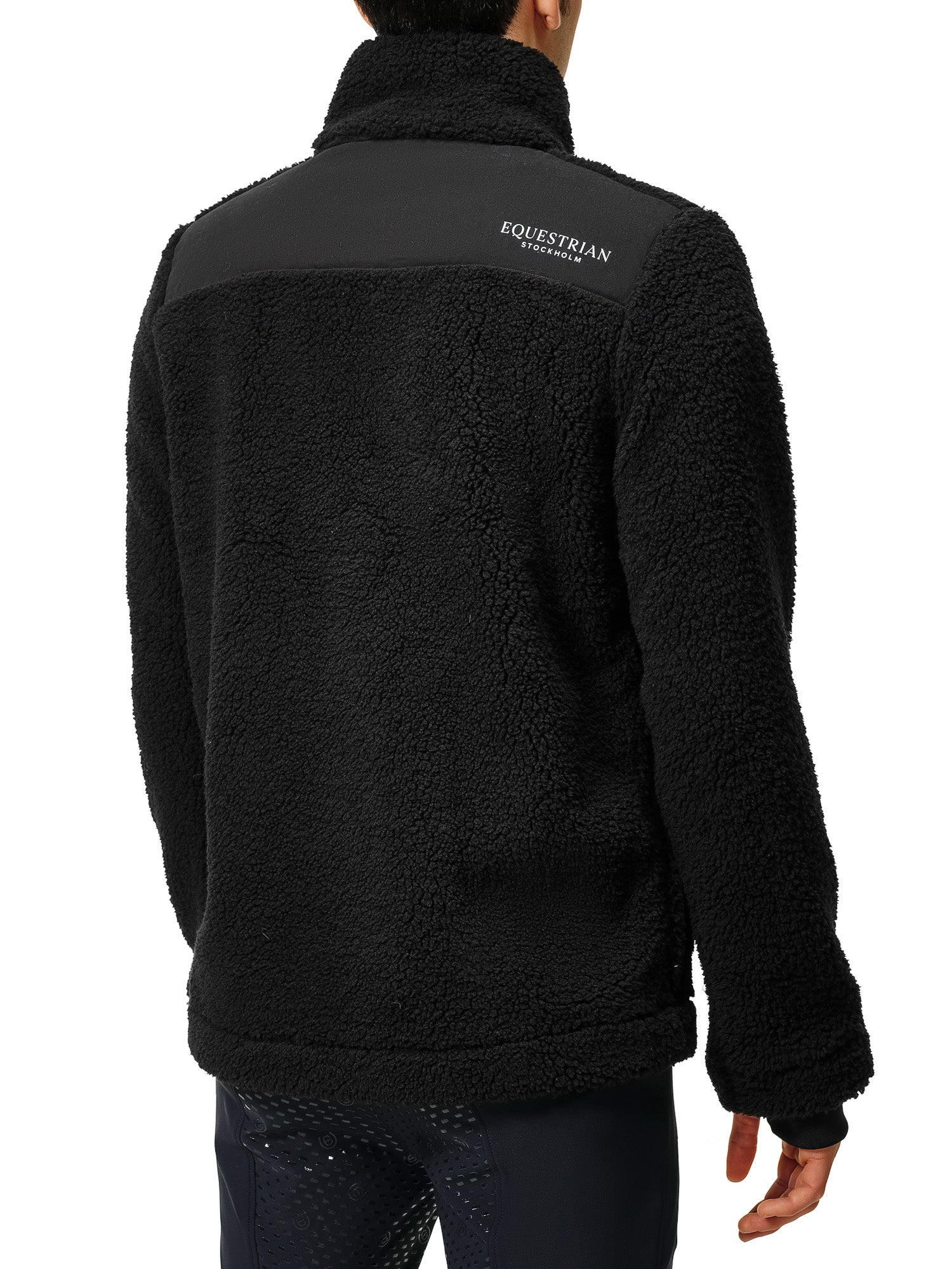 Teddy Fleece Jacket Men Black | Equestrian Stockholm