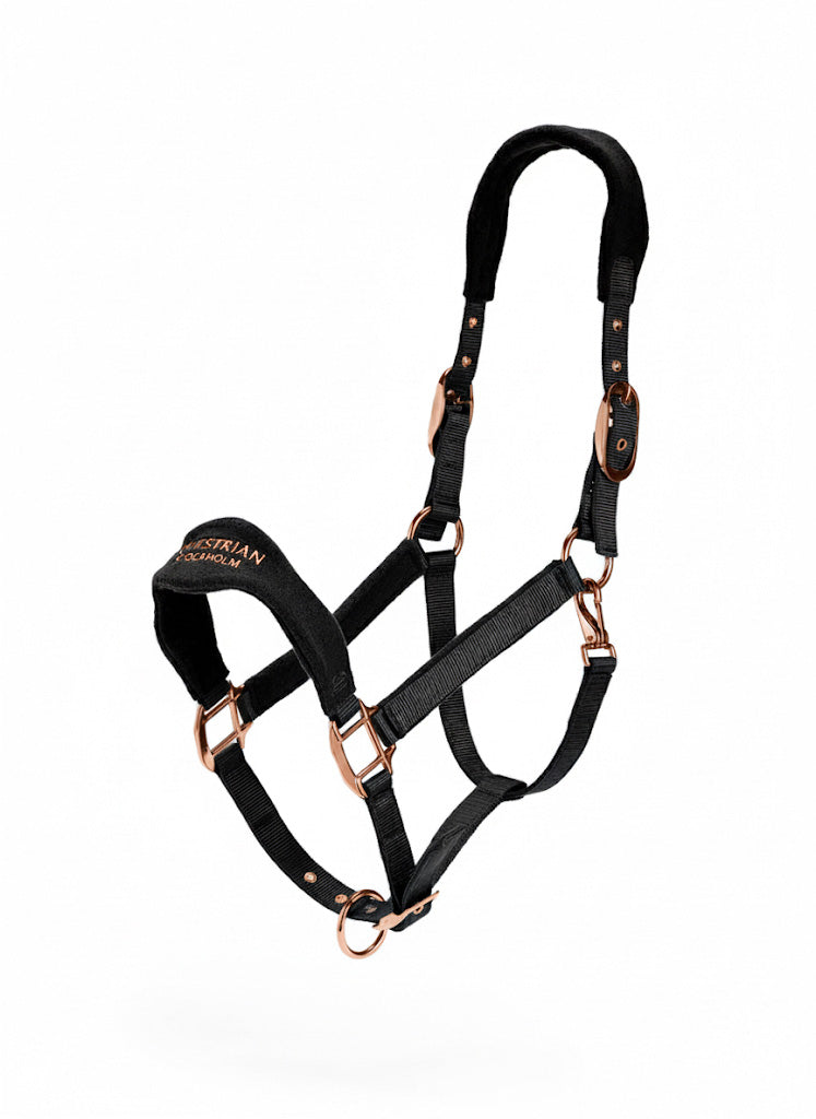 Anatomic Fleece Halter Black Blush