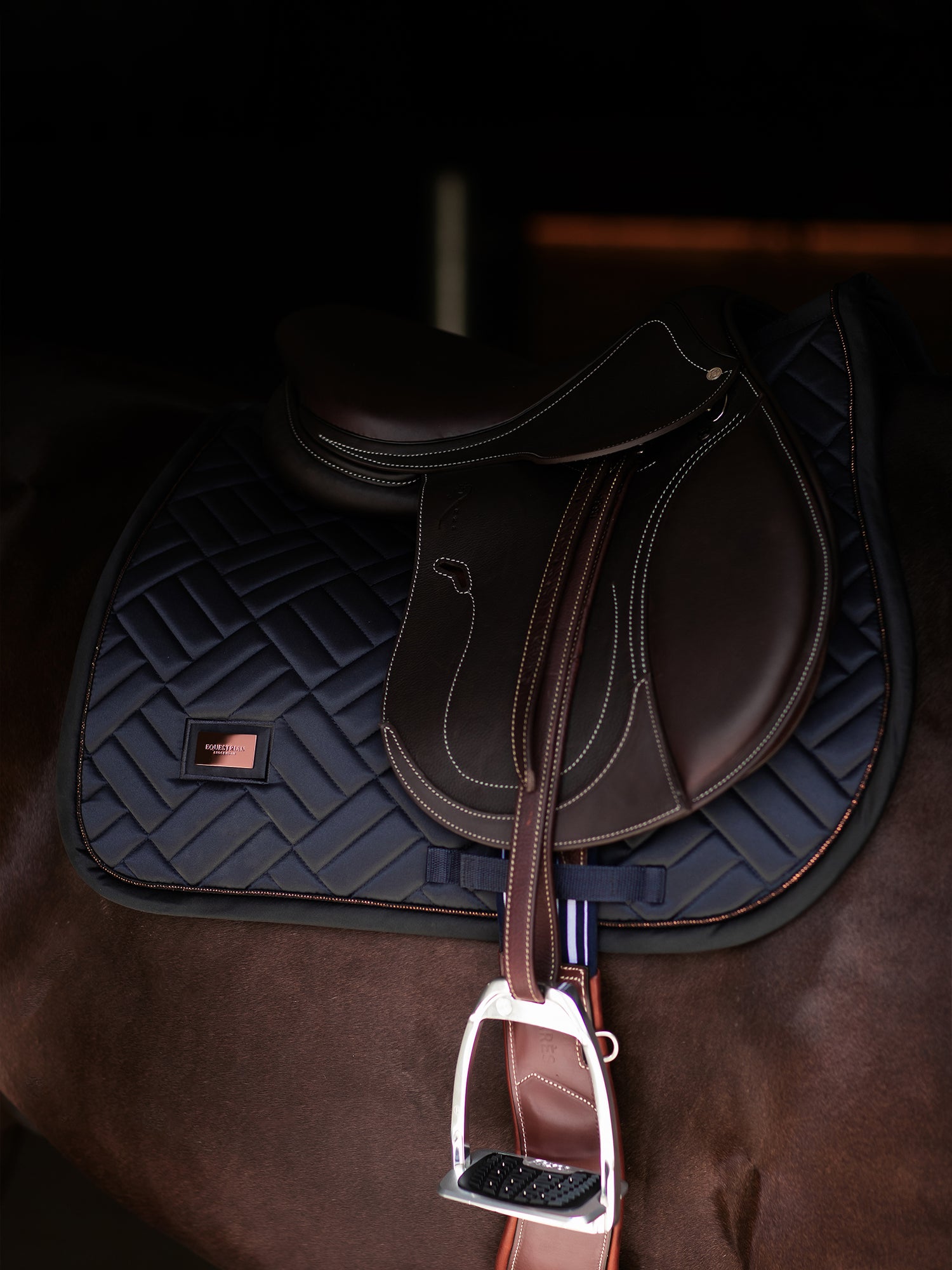 Jump Saddle Pad Modern Dark Ocean