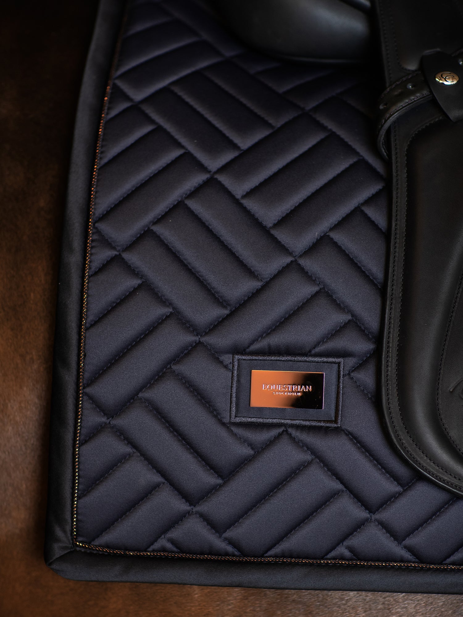 Dressage Saddle Pad Modern Dark Ocean