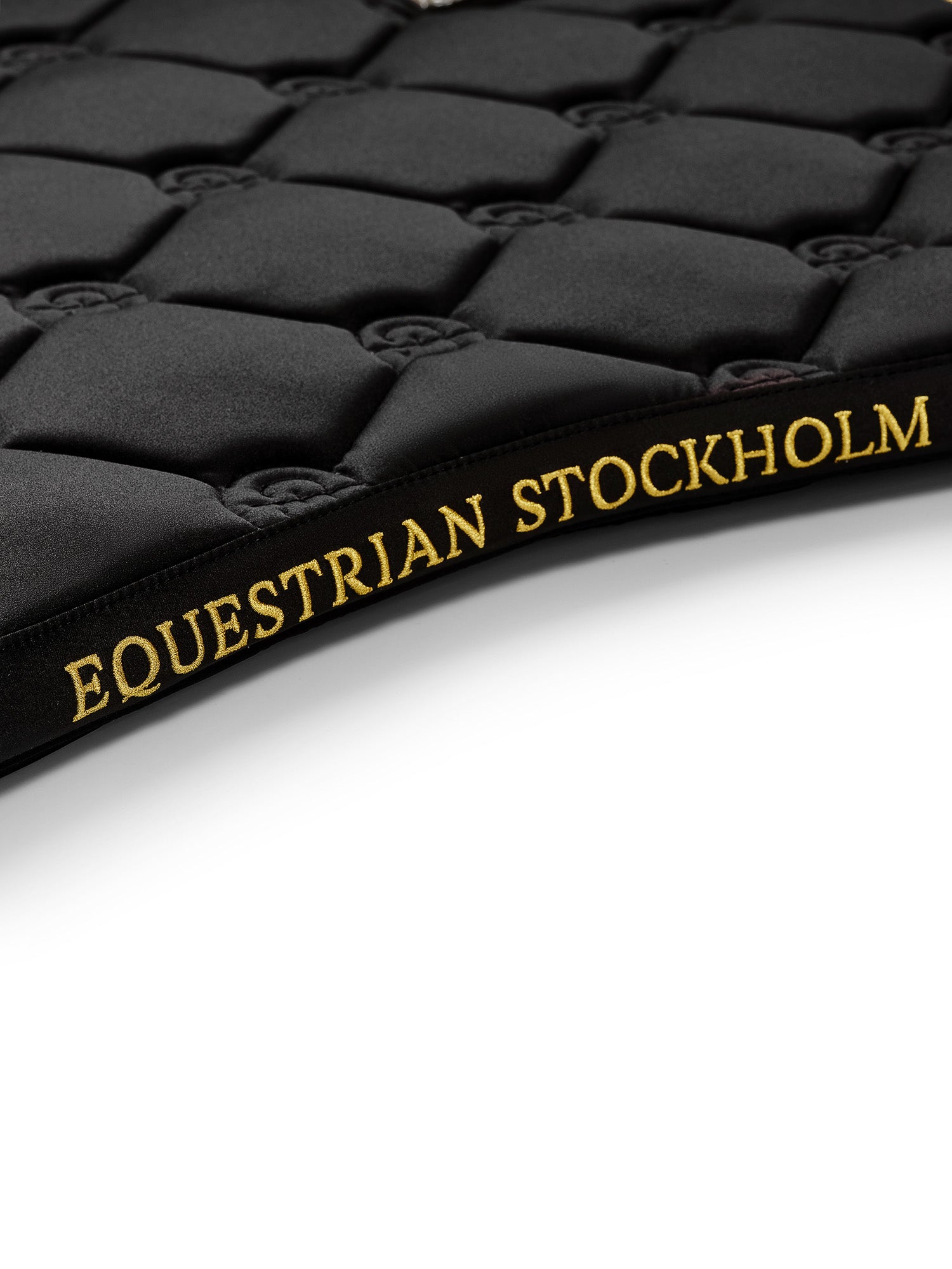 Dressage Saddle Pad Black Gold