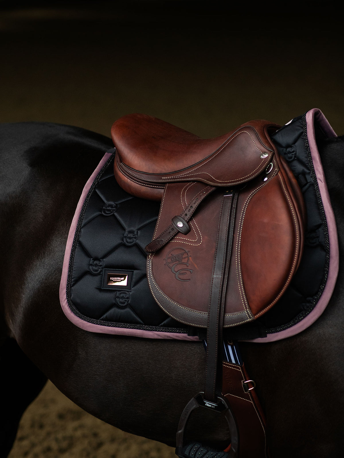 Jump Saddle Pad Black Blush