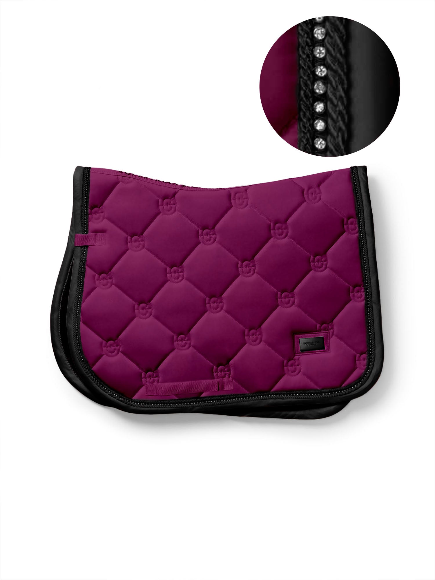 Jump Saddle Pad Crystal Shine Mauve Wine