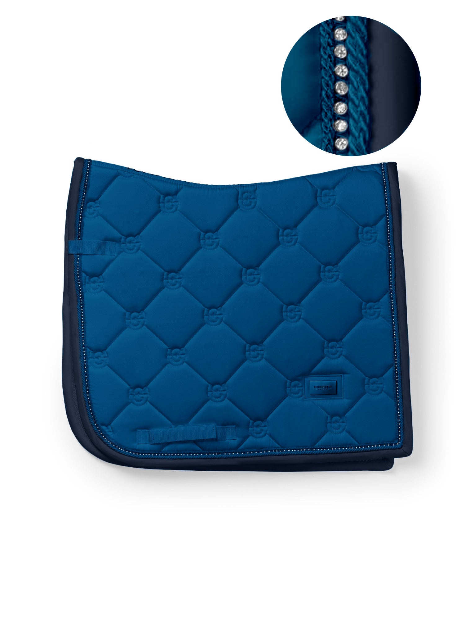 Dressage Saddle Pad Crystal Shine Blue Meadow