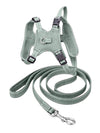 Mesh Reflective Dog Harness & Leash Mist Green
