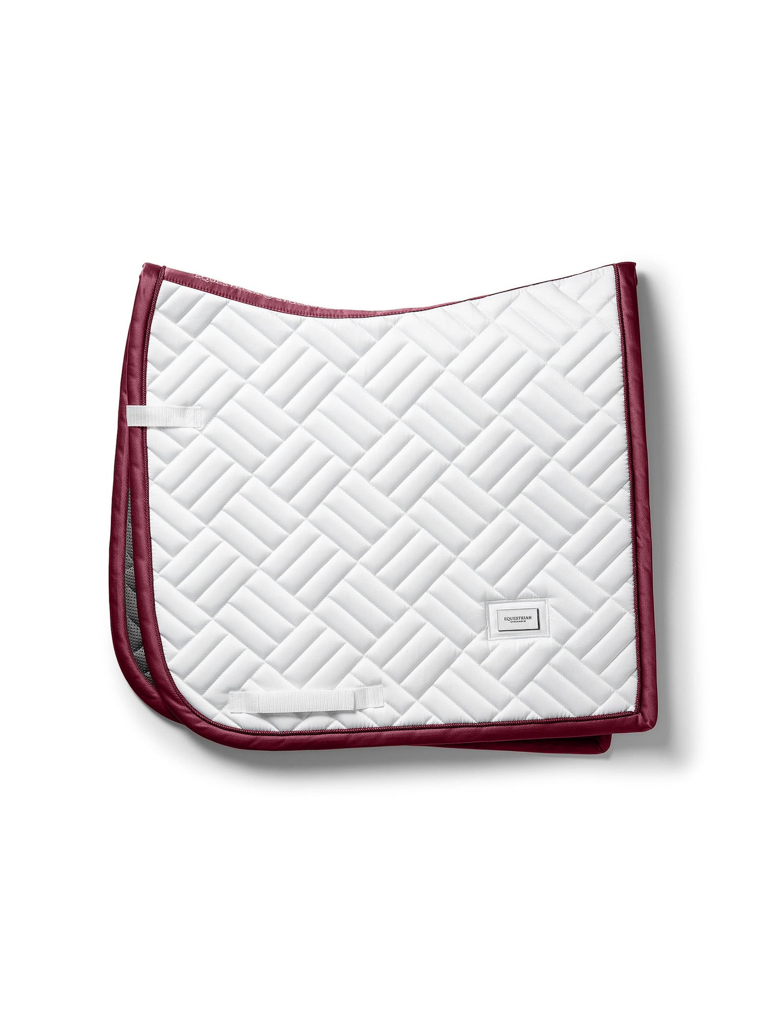 Dressage Saddle Pad Modern White Merlot